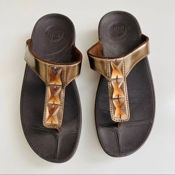 Fitflop Pietra Bronze Sandals - Picture 1 of 7